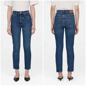 ANINE BING Sonya Jean ~ Button Fly Mid Indigo Blue
ii19